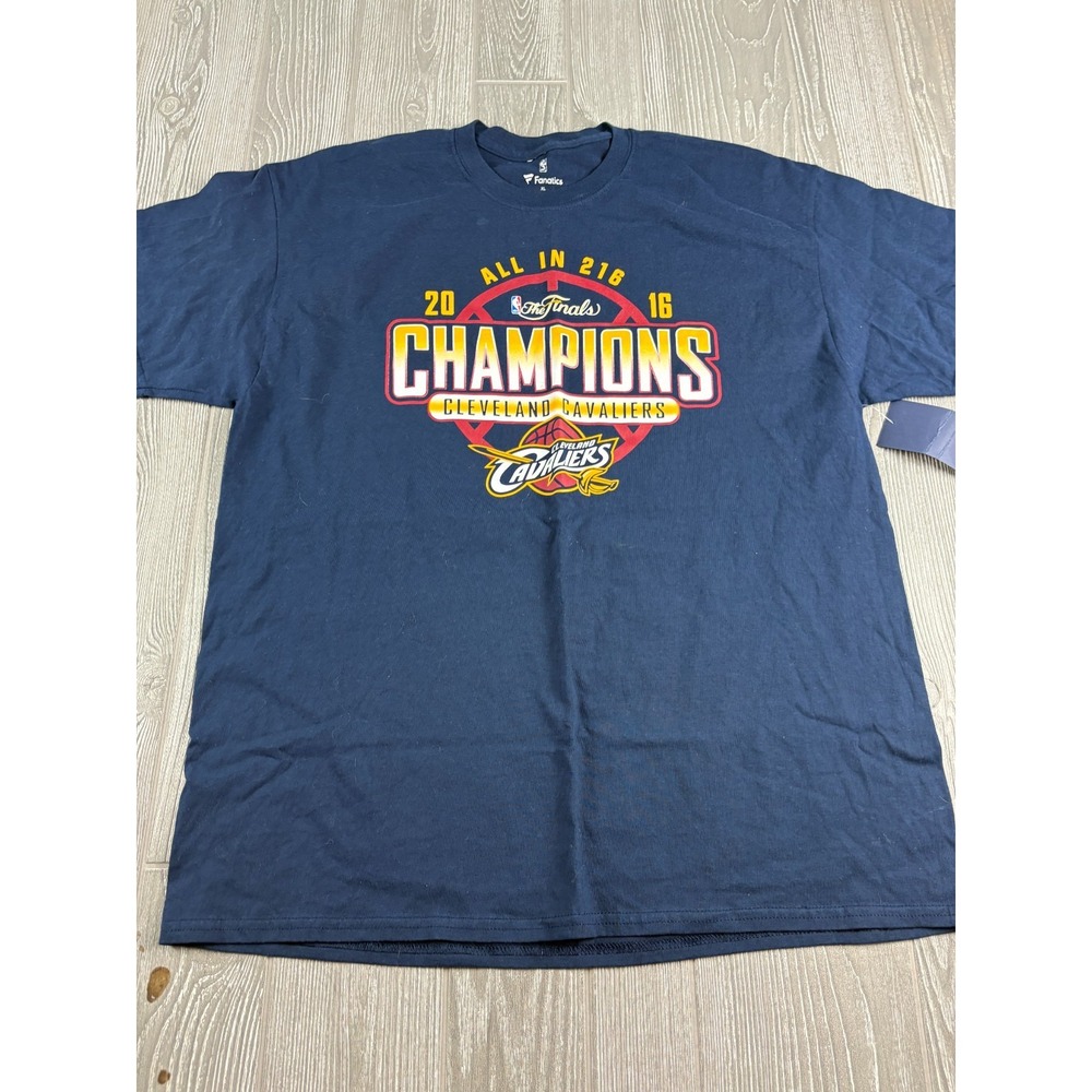 Fanatics Cleveland Cavaliers 2016 NBA Finals Champions Shirt Mens XL Navy NWT